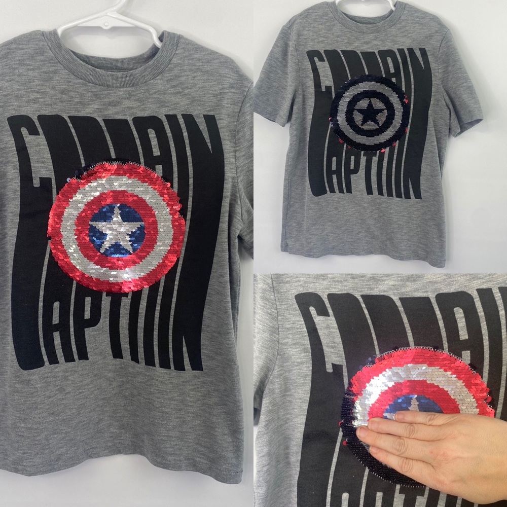 Marvel Captain America T-shirt Boys Size Medium